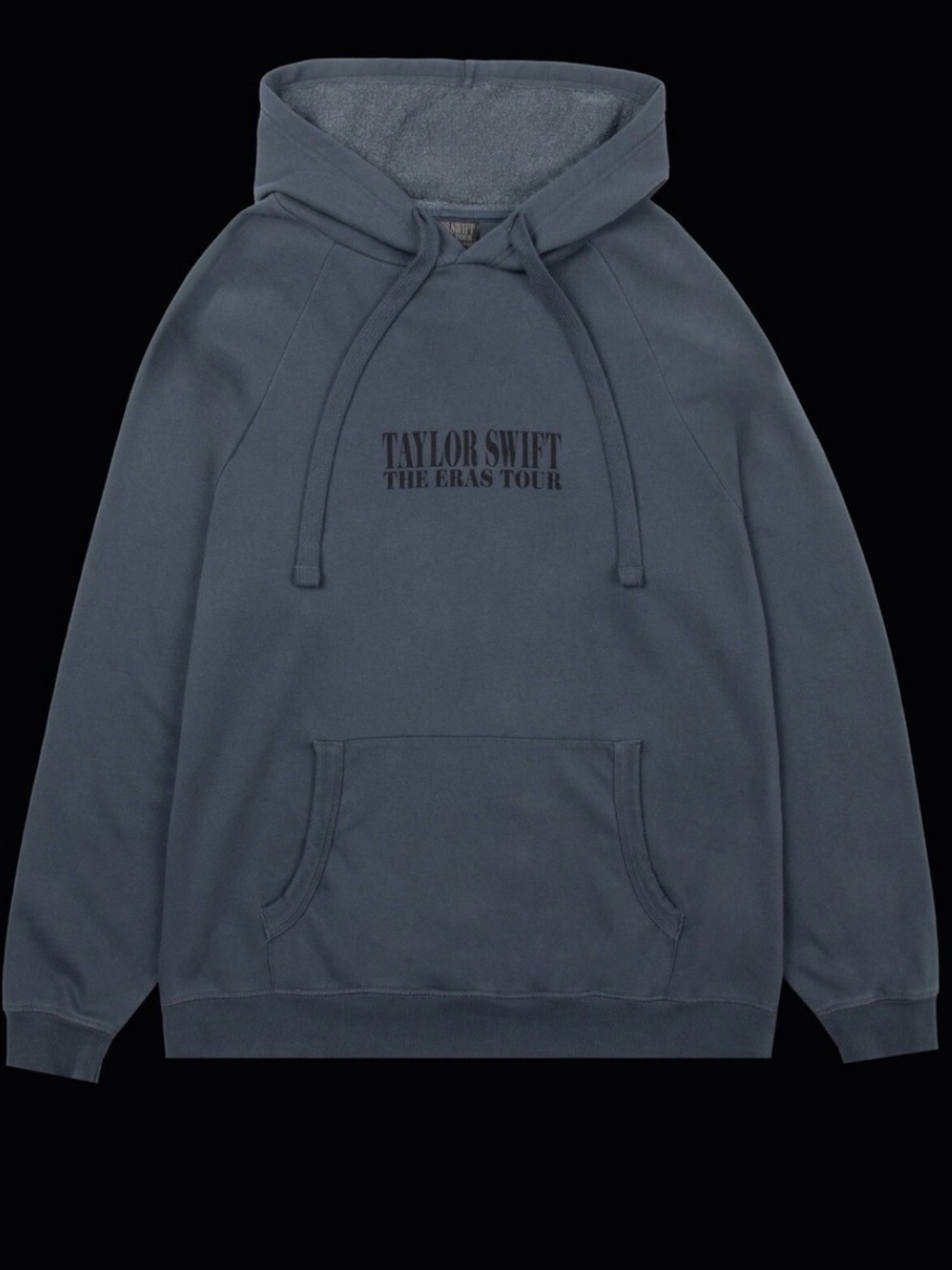 Taylor Swift The Eras Tour 2023-2024 Blue Gray Hoodie Sweatshirt Size Large